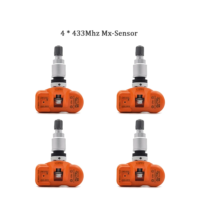 4 шт. autel MX сенсор 315 МГц 433 МГц датчик давления в шинах датчик TPMS s монитор давления в шинах программируемый клон обучающий датчик - Цвет: 4PCS 433MHZ Sensor