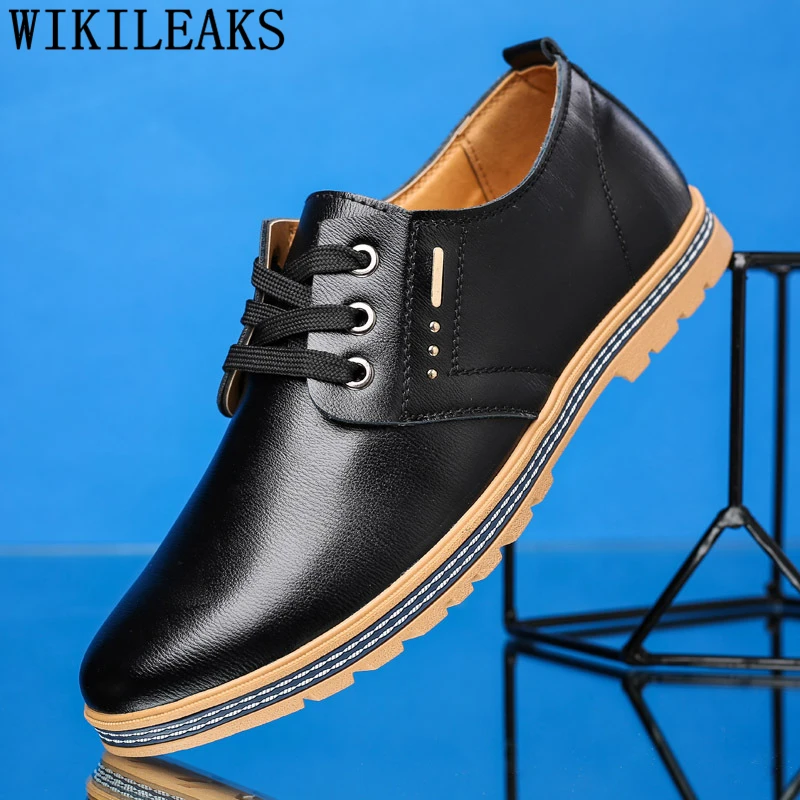 

Leather Shoes Men Formal Dress Oxford Shoes For Men Black Men Shoes Luxury Brand Fashion Zapato Hombre Casual De Cuero Ayakkabı
