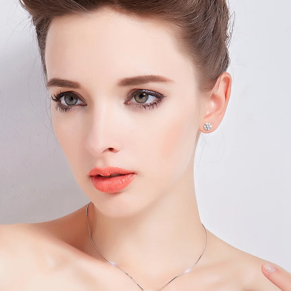 YFN горячая распродажа Бренды серьги 925 стерлинг серебро ювелирные изделия Белый