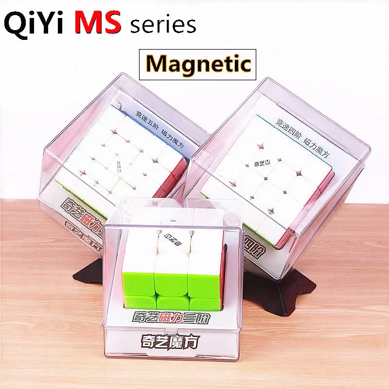 Qiyi ms series 2x2x2 3x3x3 4x4x4 5x5x5 Магнитный скоростной магический куб профессиональные