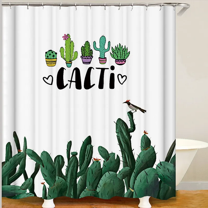 

Занавеска для душа в ванную комнату, занавеска для душа с 3d кактусами, Прямая поставка, занавеска для душа в ванную комнату, Новое поступлени...