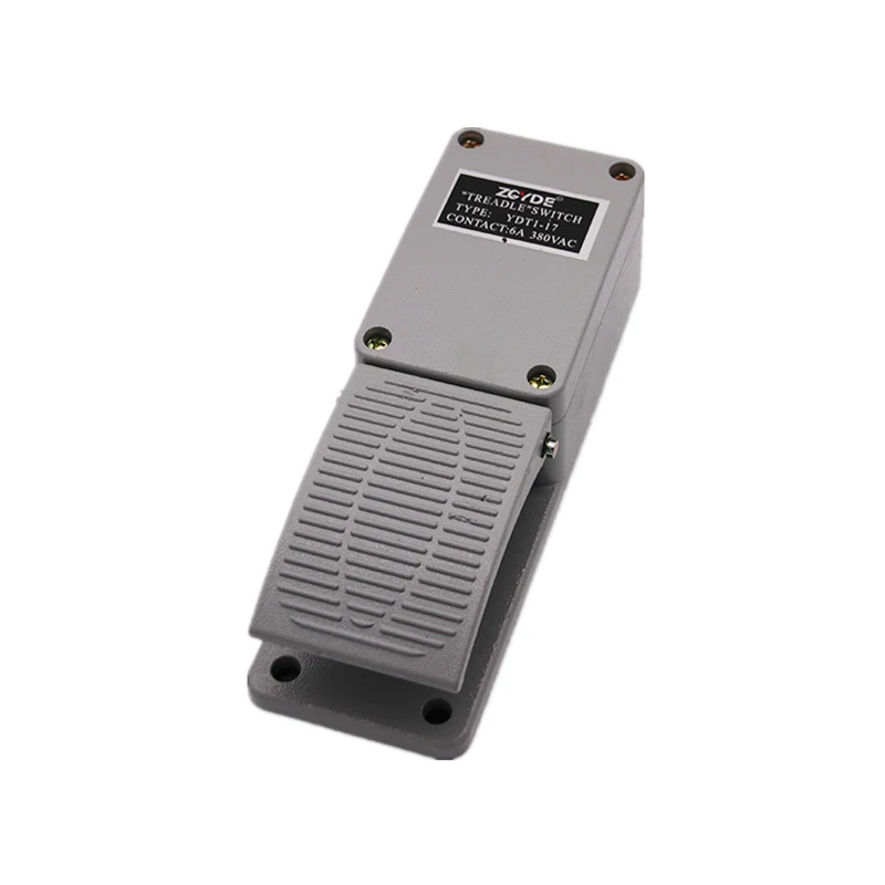 Фото YDT1-17 High Quality Foot Switch Aluminum Shell Reset Single Pedal Switches with KH9011 Chip Silver Contact 1NO 1NC №2