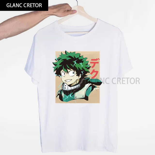 

Harajuku Short Sleeve Clothes Anime My Hero Academia Print Women's T-shirts Short Sleeve Fashion Tops Tees O-neck Woman Tshirts
