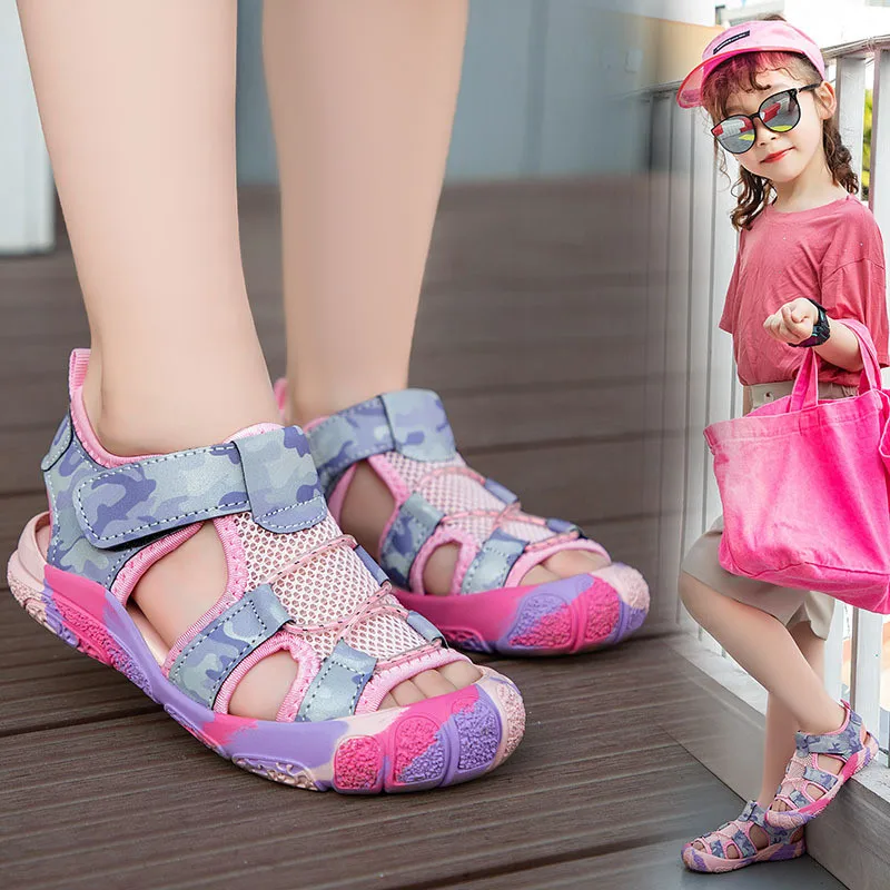 

2021 Summer New Trend Children Casual Fashion Sandals Boys Beach Shoes Children Girls Baotou Comfortable All-match Sandals