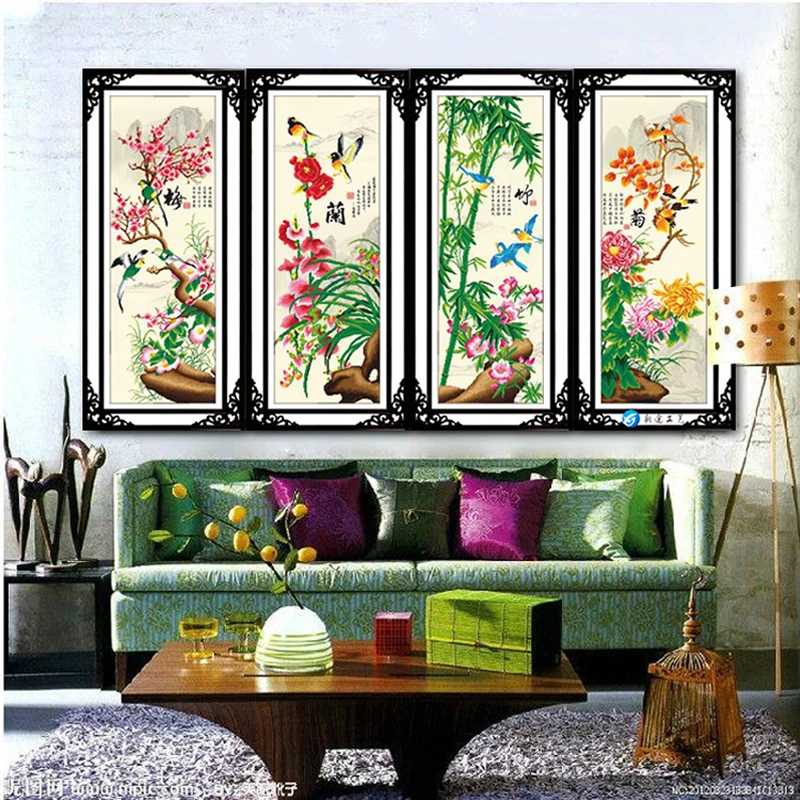 

Мягкая парусиновая обувь DIY 5d особой формы алмазная живопись Вышивка мозаика частичное камни вышивка с кристаллами Наборы цветы 36x103cmx4 штук