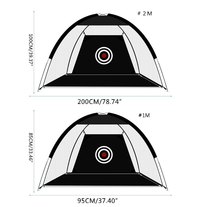 

L9BD Portable Golf Hitting Net,Heavy Duty Golf Net,Golf Practice Net for Backyard,Home Golf Net with and Carry Bag