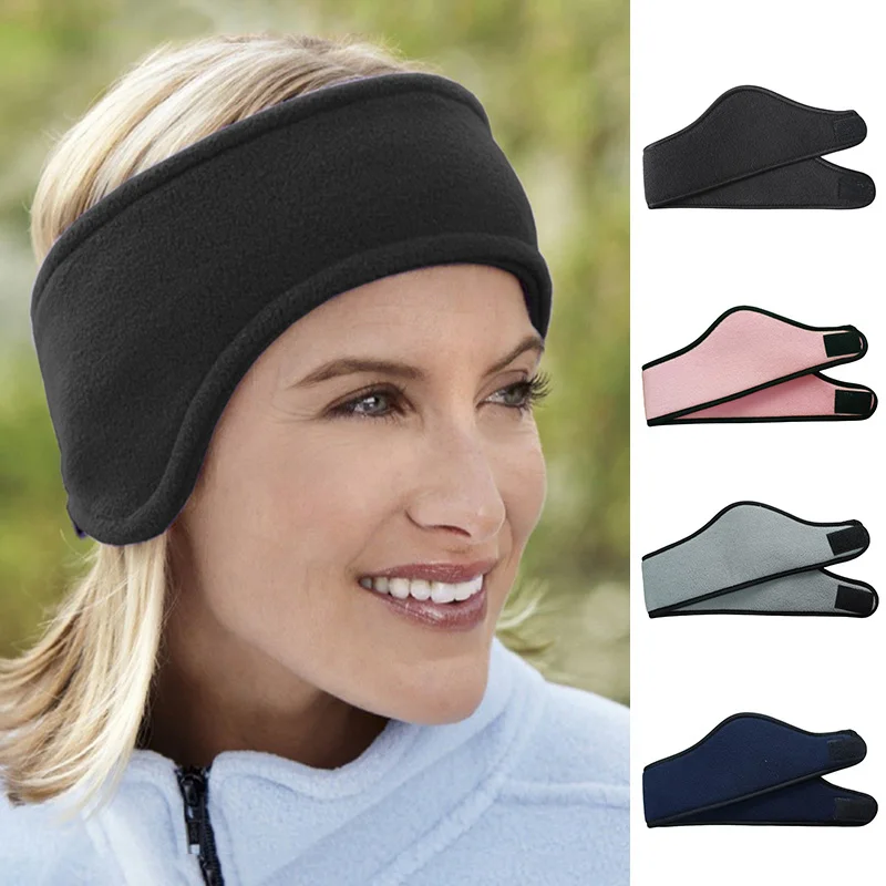

Sport Unisex Headwear For Women Men Warmer Winter Head bands Polar Fleece Ski Ear Muff Stretch Spandex Headband Hair Accessories