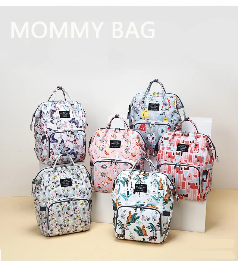 

Baby Diaper Bag Unicorn Fox laming Stroller Mummy Protable Large Capacity Travel Backpack Nursing Hangings Nappy Bag Baby Care