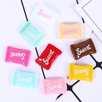 10pcs resin sweet candy charms cream mobile phone case accessories for diy decoration neckalce earring key chain jewelry making