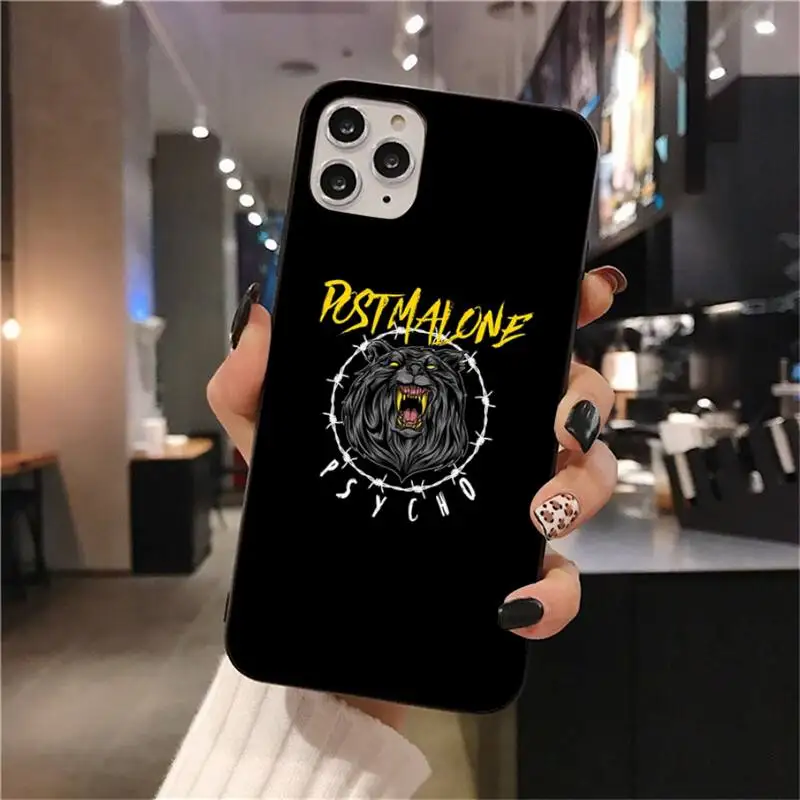 

Dabieshu Post Malone Beerbongs black Phone Case Hull for iPhone 11 pro XS MAX 8 7 6 6S Plus X 5S SE 2020 XR case