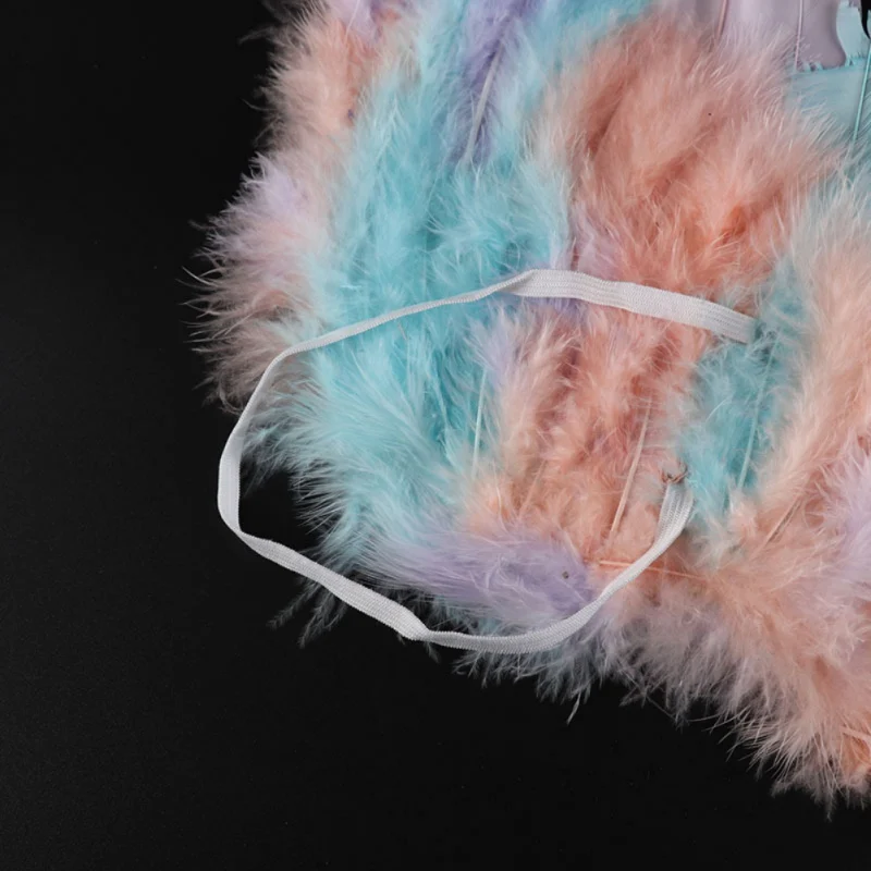 Крылья из перьев на Хэллоуин вечерние крылья ангела лебедя наряд феи маскарадный