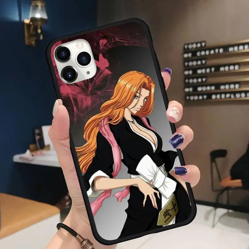 

anime bleach Inoue Orihime Matsumoto Rangiku Phone Case for iPhone 11 12 pro XS MAX 8 7 6 6S Plus X 5S SE 2020 XR Soft silicone