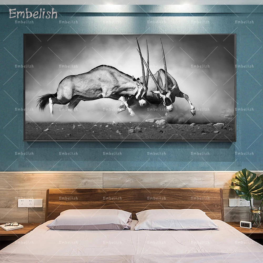 

Embelish 1 Pieces Wild Animals Gemsbok Modern Home Decor Wall Picture For living Room HD Print On Canvas Painting Bedroom Poster