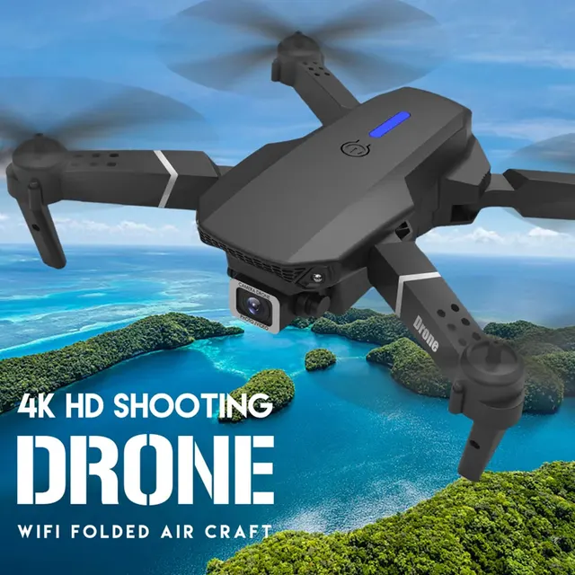 ZHENDUO-Dron Profesional E88 Pro 4k HD 4k Rc, Avión de doble cámara, cabeza gran angular, Quadcopter remoto, avión, helicóptero de juguete 2