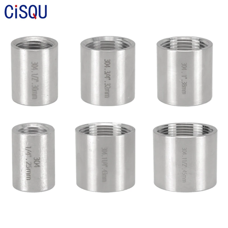 

Stainless Steel Pipe Fittings Socket Banded Coupling Joint 1/8" 1/4â€˜â€™ 3/8â€˜â€™ 1/2â€˜â€™ 3/4â€˜â€™ 1â€˜â€™ 1-1/4â€˜â€™ 1-1/2â€˜â€™ 2â€˜â€™ 2-1/2â€˜â€™ 3â€˜â€™ 4â€˜â€™