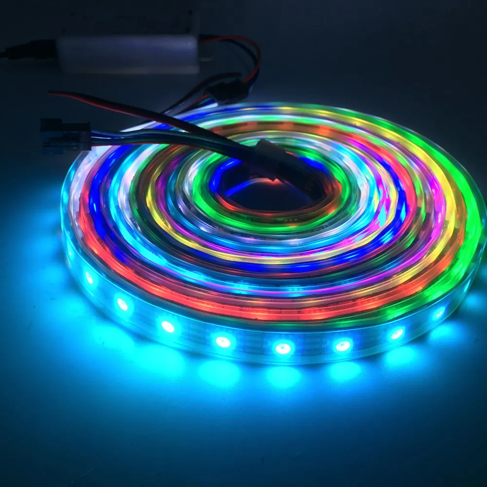 WS2815 DC12V(WS2812B/WS2813) RGB светодиодный Пиксели полосы светильник Individueel Addressable светодиодный двойной пульт дистанционного управления и 30/60/144 Пиксели/светодиодный s/m 1~ 5 м