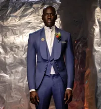 3 peças masculino casamento noivo smoking negócios fino ajuste terno jaqueta blazer + calças + colete (1)