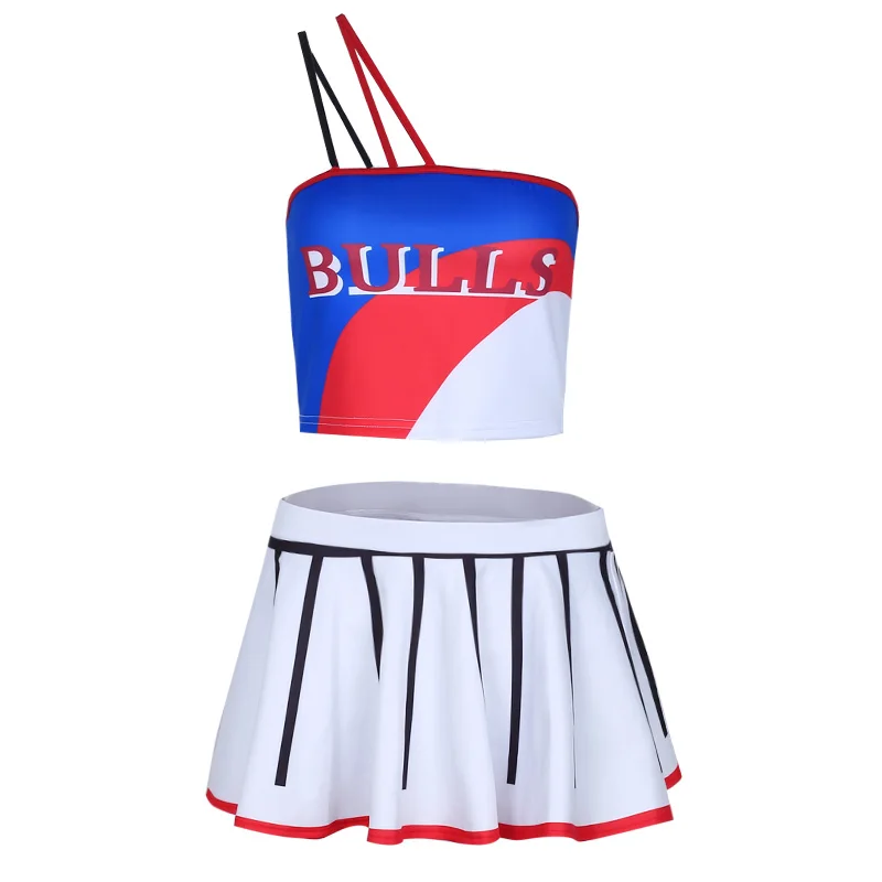 Женский костюм в стиле хип-хоп сценический наряд для женщин Болельщицы футбола