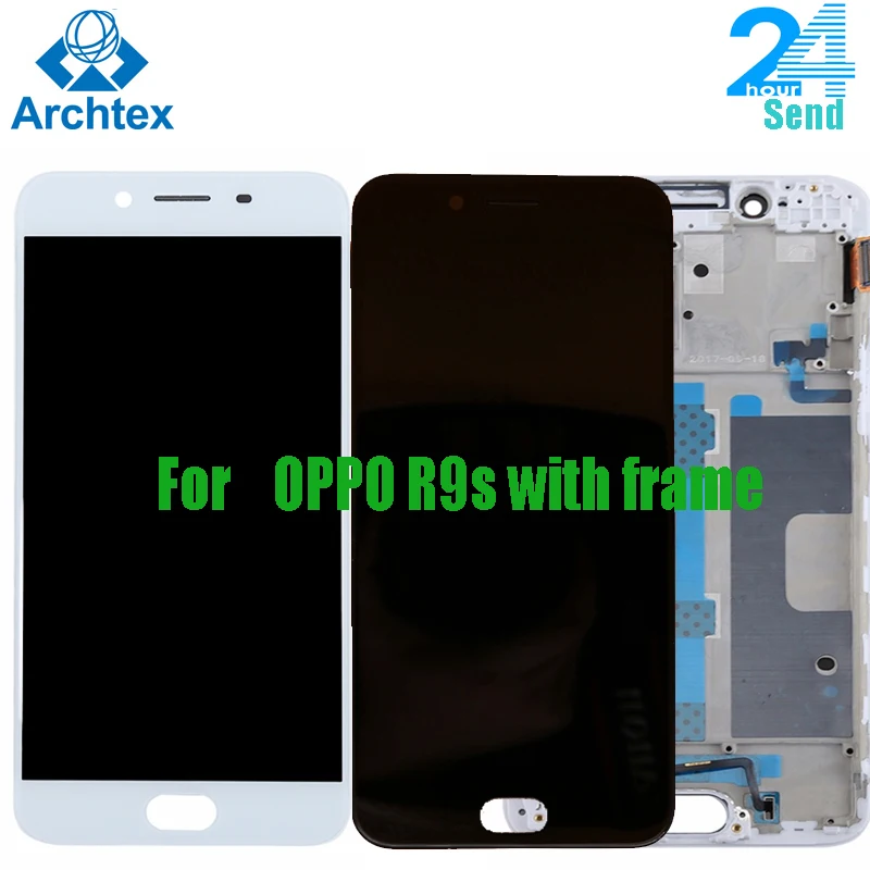 Для OPPO R9S R9ST R9SM ЖК дисплей + сенсорный экран дигитайзер в сборе с рамкой