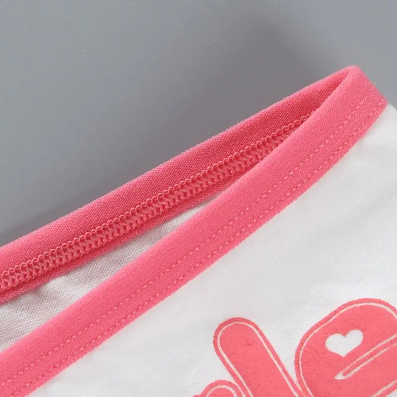 3 шт./лот улыбка Трусики-брифы нижнее белье из хлопка/спандекс для