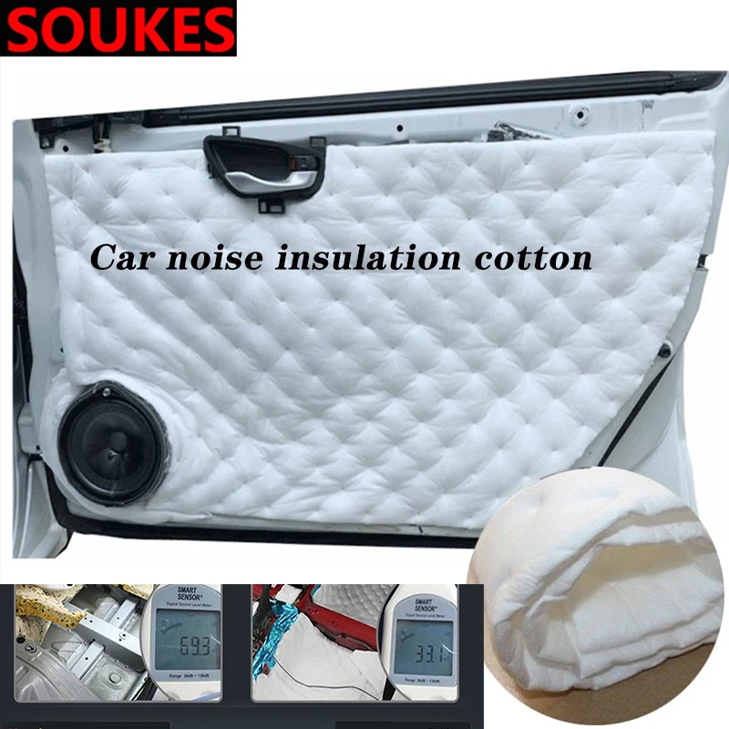 Car Sound Seal Noise Insulation Dampen Foam Mat For Chevrolet Cruze Aveo Captiva Lacetti TRAX Sail Epica Lada Granta Kalina Prio
