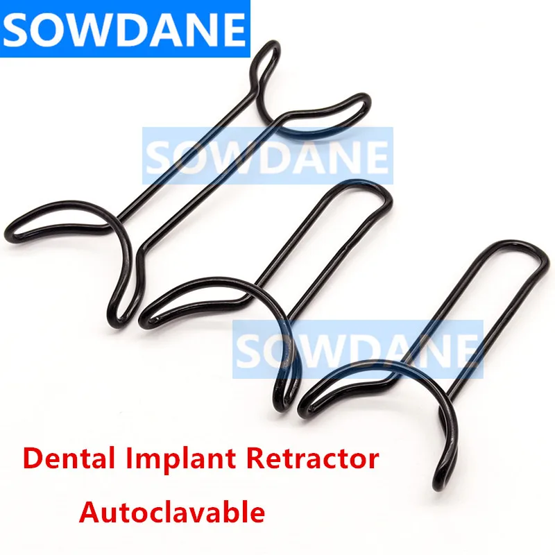 

1pc Dental Implant T shape Retractor Black Mouth Gag Opener Teeth Retractor Double Ends Orthodontic Instrument Tool Autoclavable