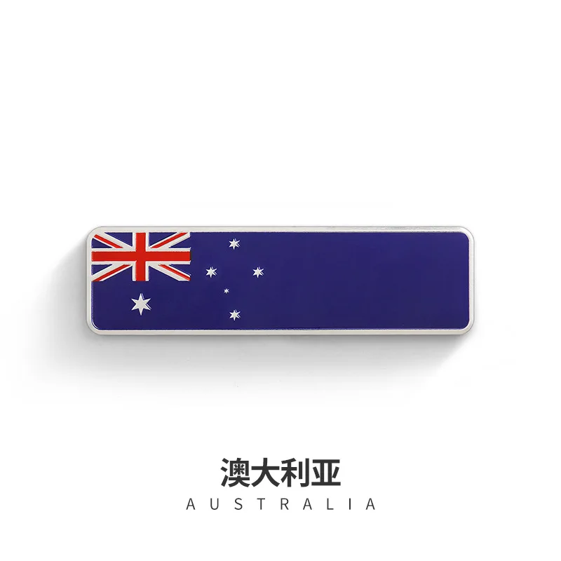 Australia Квадратный флаг этикетка-эмблема индонезийский Корея Малайзия Турция Украина Греция Франция Россия Великобритания США Германия Япония Канада м стикер автомобиля - Цвет: Australia