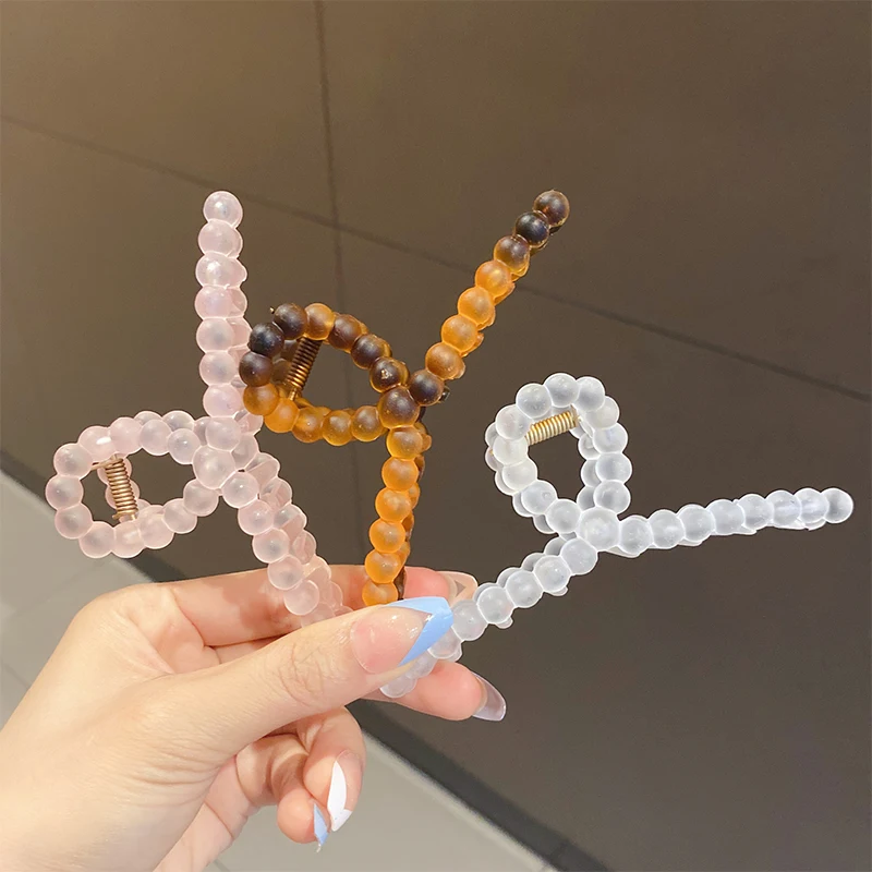 

Korean Style Frosted Hair Clips For Women Girls Simplicity Shark Catch Clips Solid Color Small Fresh Hairpins Hair Accessories