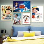 Картина из мультфильма Пиноккио на холсте, постер с персонажами Диснея про-Сиса Кинг, Настенная картина куадроса для детской комнаты, домашний декор