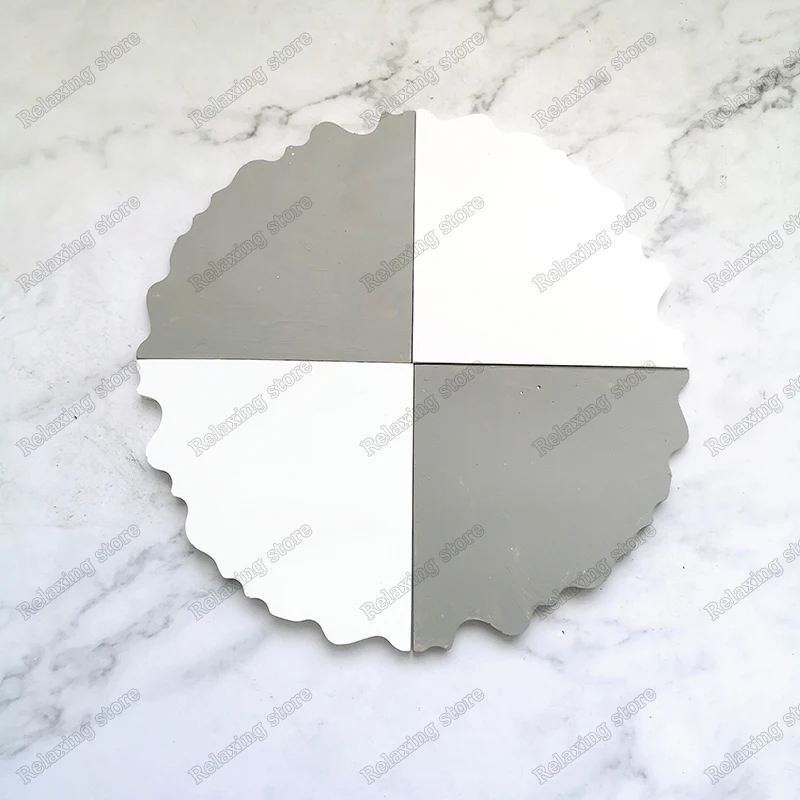 Креативная форма для бетонного подноса гипсовая поддона 4 отверстия силиконовые