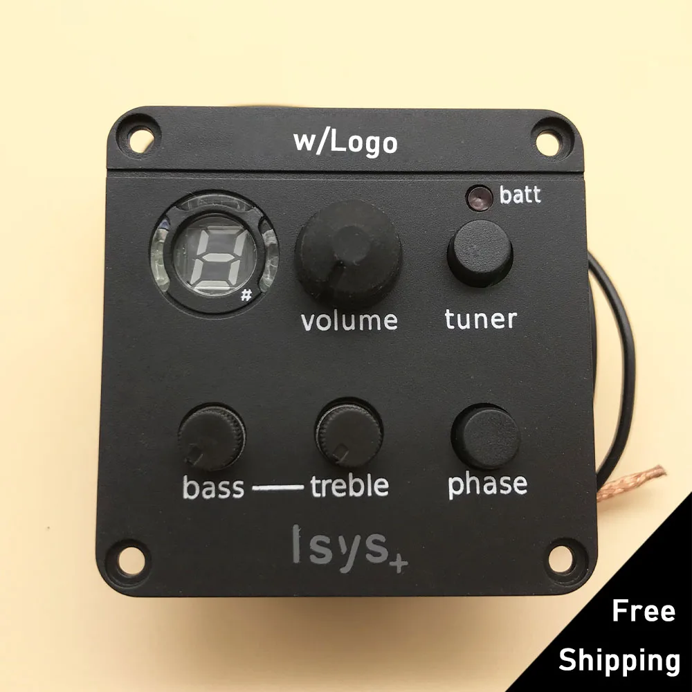 

Acoustic Guitar Pickup 2 Band EQ Equalizer Preamp with Tuner Guitar Pickups