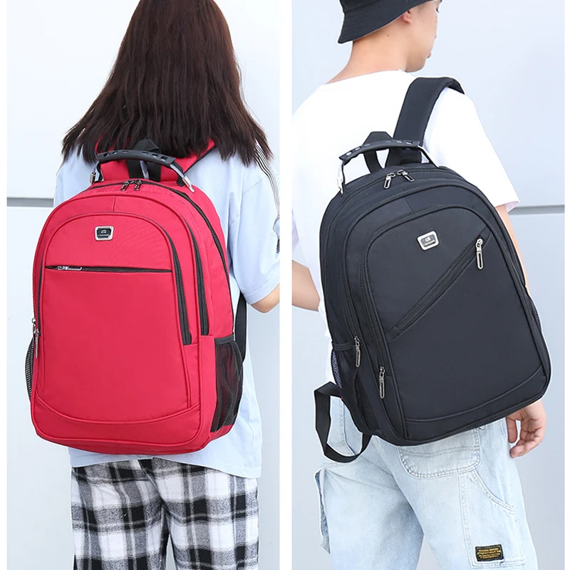 

2022 New Casual Men's Travel Backpack Oxford Waterproof Large Capacity Teenager School Bags Male Business Laptop USB Rucksacks