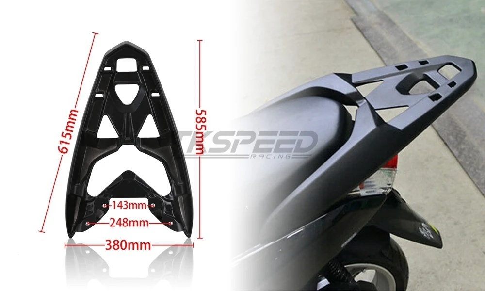 NMAX155 NMAX125 задняя стойка хвост задняя коробка багажная сума поддержка грузовой полка кронштейн для Yamaha NMAX 125 NMAX 155