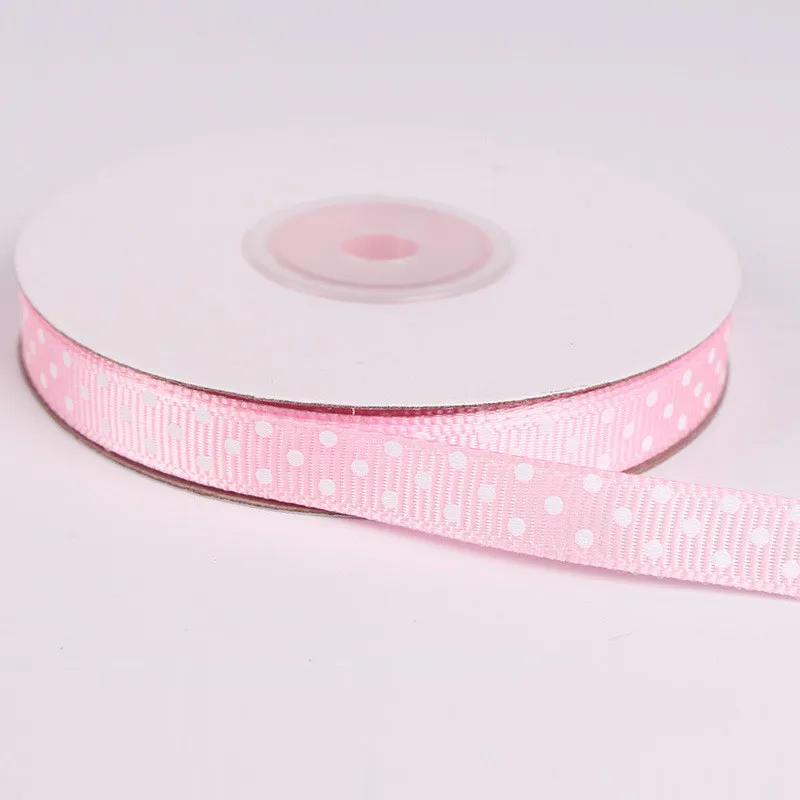 Модные 25 ярдов/рулон высокое качество в горошек 15 цветов Корсажная атласная