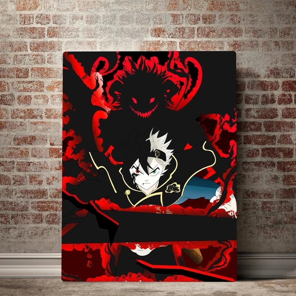 

Asta Zwart Klaver Japan Anime Canvas Painting Prints Pictures Moderne Poster Wall Art Modulaire Nordic Living Room Home Decor