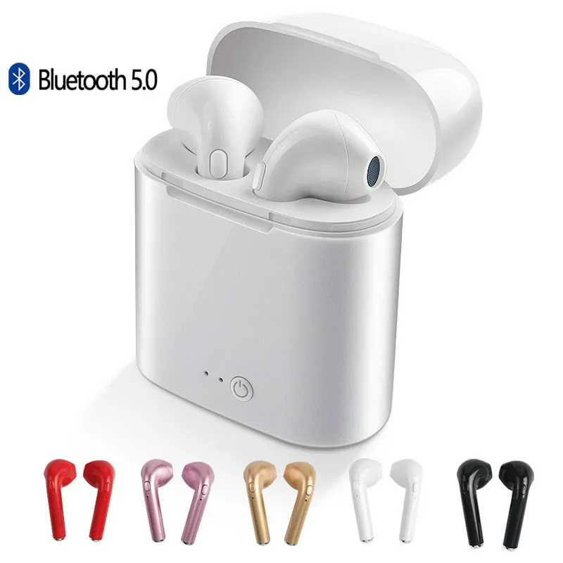 Беспроводные наушники Bluetooth I7 i7s TWS спортивные вкладыши гарнитура с микрофоном