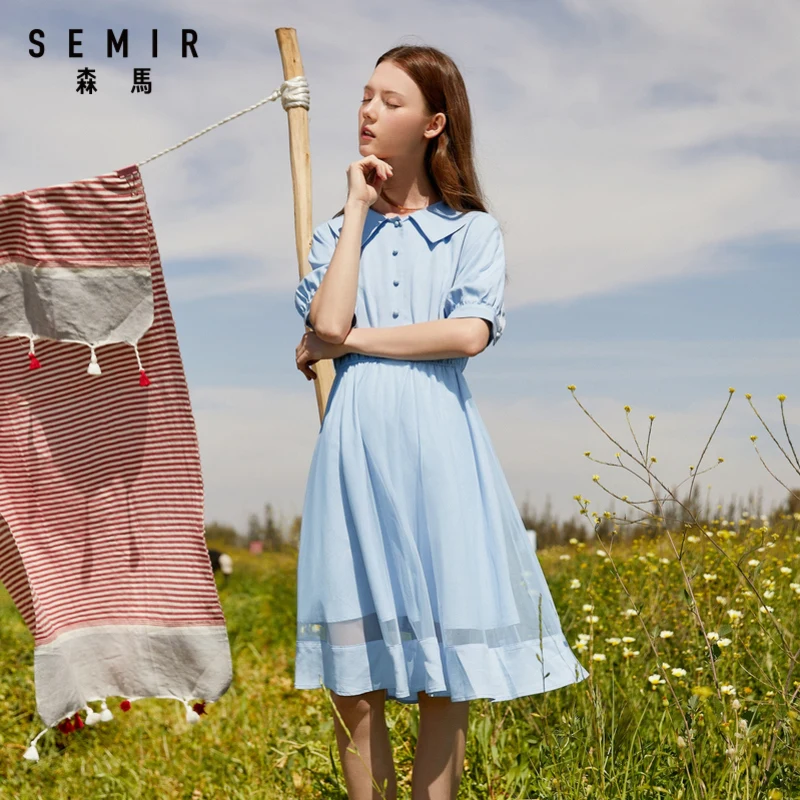 Женское платье с высокой талией SEMIR светильник кое и тонкое вечерние в