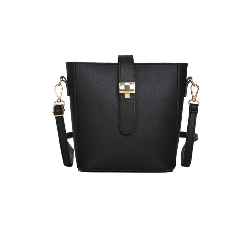 

Belt Decorative Metal Buckle Crossbody Bag Korean Bucket Bag Women Lady Shoulder Crossbody Bags Women Zipper Bag Bolsa Feminina