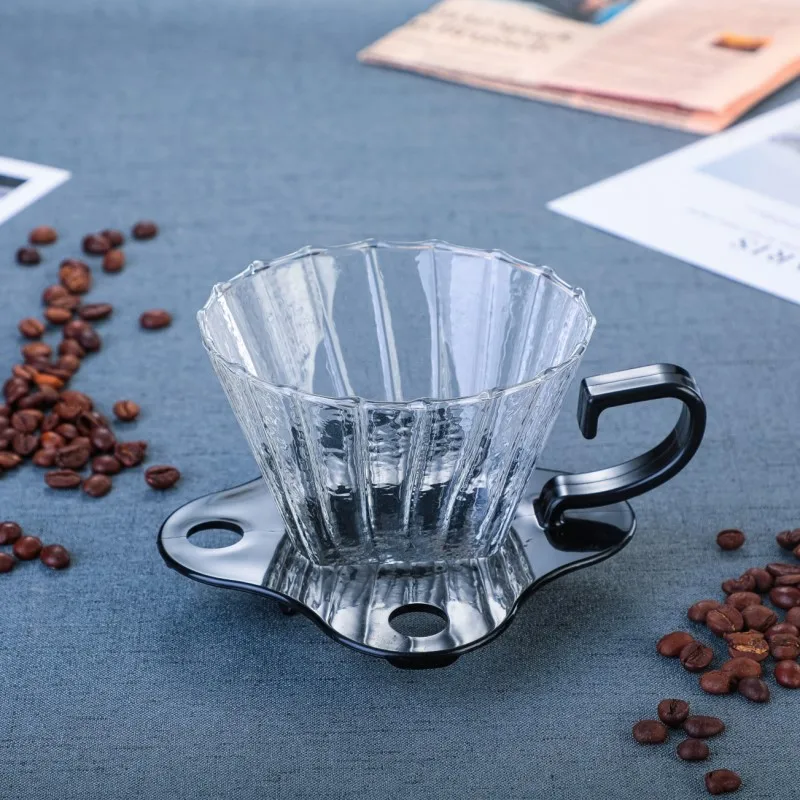 Многоразовый стеклянный фильтр для кофе термостойкий капельный практичный