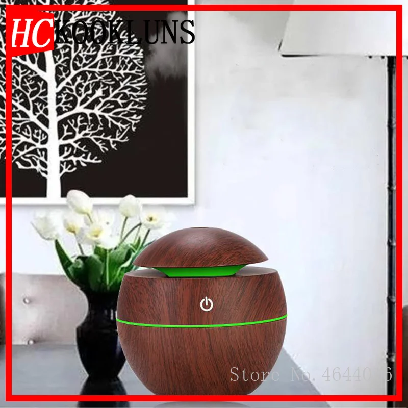 130 мл мини деревянный Электрический увлажнитель воздуха ультразвуковой диффузор