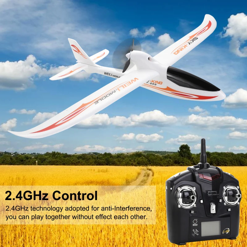 WLtoys RC беспилотный планер 2 4G Радиоуправление 3 канала самолет фиксированное крыло
