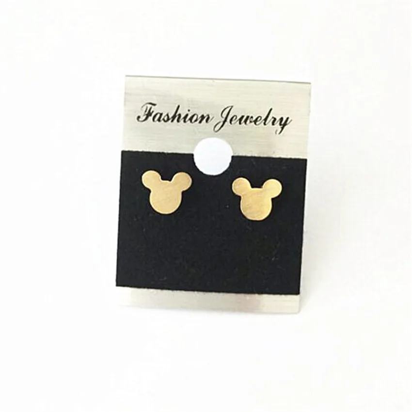 Женские классические серьги для девочек милые маленькие Мультяшные гвоздики в