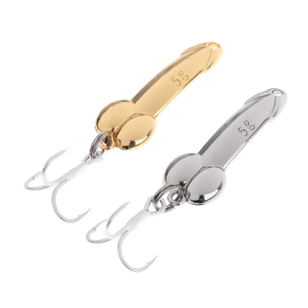 

2Pcs Fishing Lures Bass Funny Tackle Hook Spoons Pike 5g 10g 15g 20g for Freshwater Saltwater Fishing