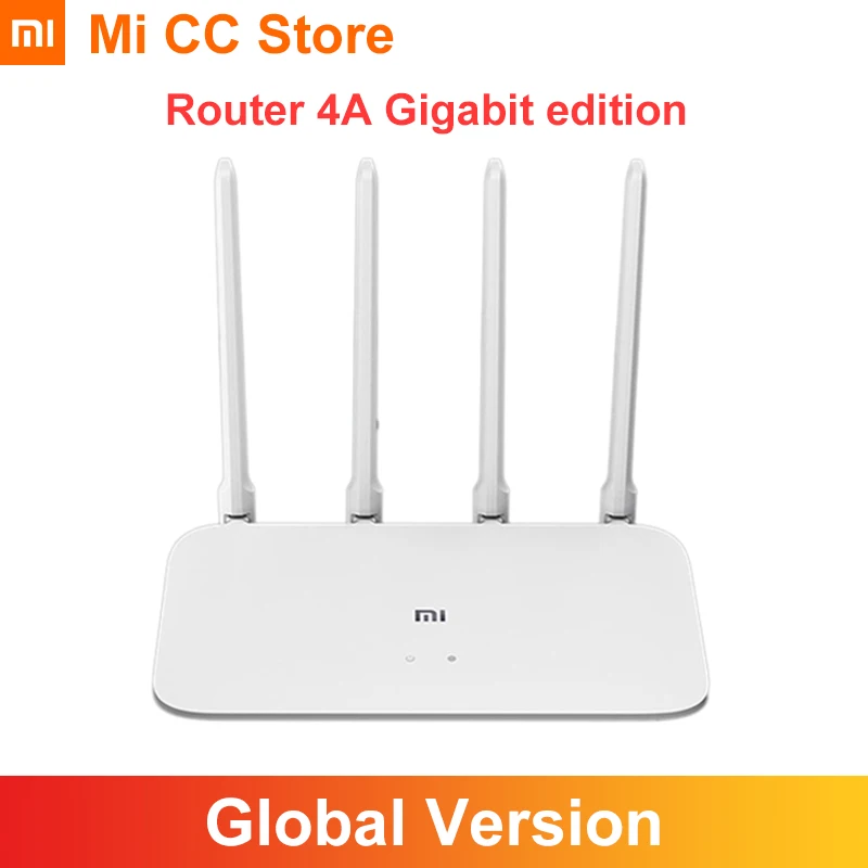 Wi Fi роутер Xiaomi 4A Gigabit Edition 1000/2 4/5 ГГц DDR3 128 Мб 4 антенны|Оптоволоконное оборудование|