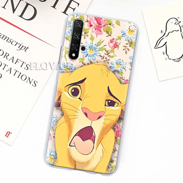 003 Чехлы для телефонов Lion King Simba для huawei Y5 Y6 Y7 Y9 Honor 20 Lite 8X 9X Pro View 20 жесткий чехол - Цвет: 003