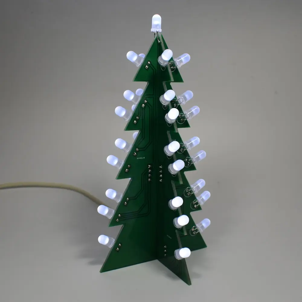 DIY звезда мигающая Рождественская елка электронный Обучающий набор 3D