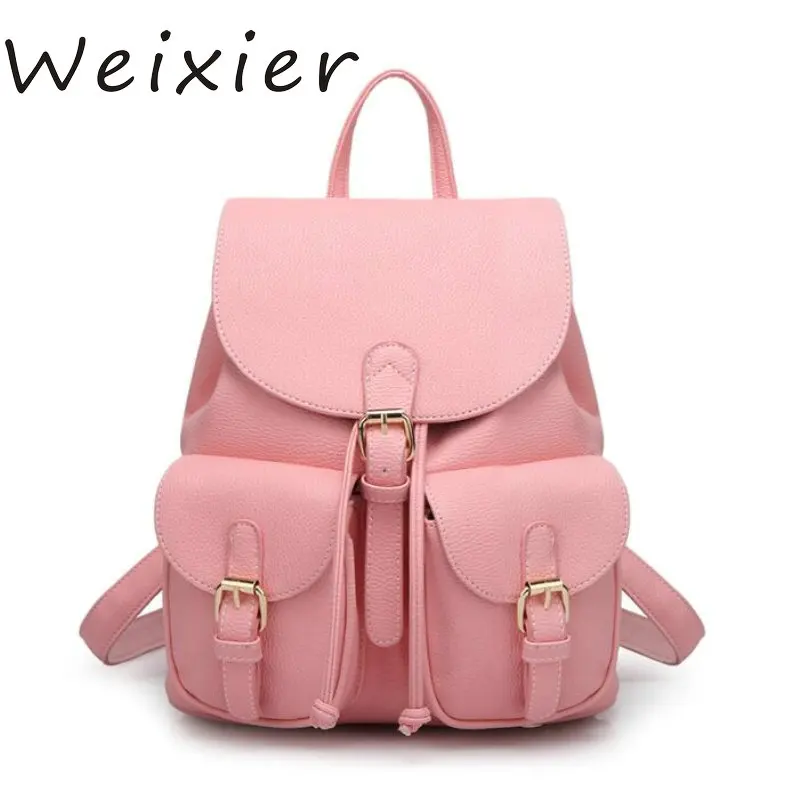 Женский кожаный рюкзак, черный Bolsas Mochila Feminina, большой школьный рюкзак для девочек, дорожная сумка, школьные рюкзаки, яркие цвета, розовый, AA-85