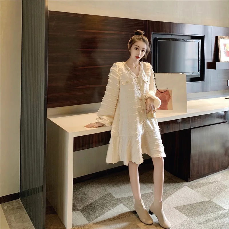 Женское Новое весеннее модное свободное мини-платье 2020 женские милые вечерние