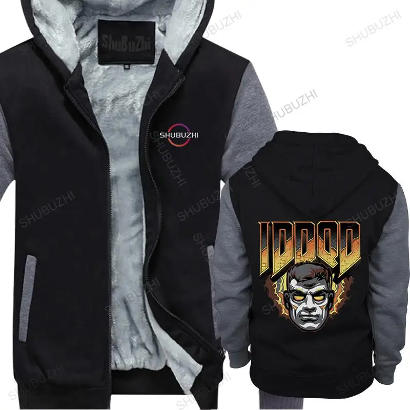 

mens winter hoodies brand vintage fleece sweatshirt IDDQD - GOD MODE Printed unisex aurumn Outwear men cool hoodie fahsion hoody