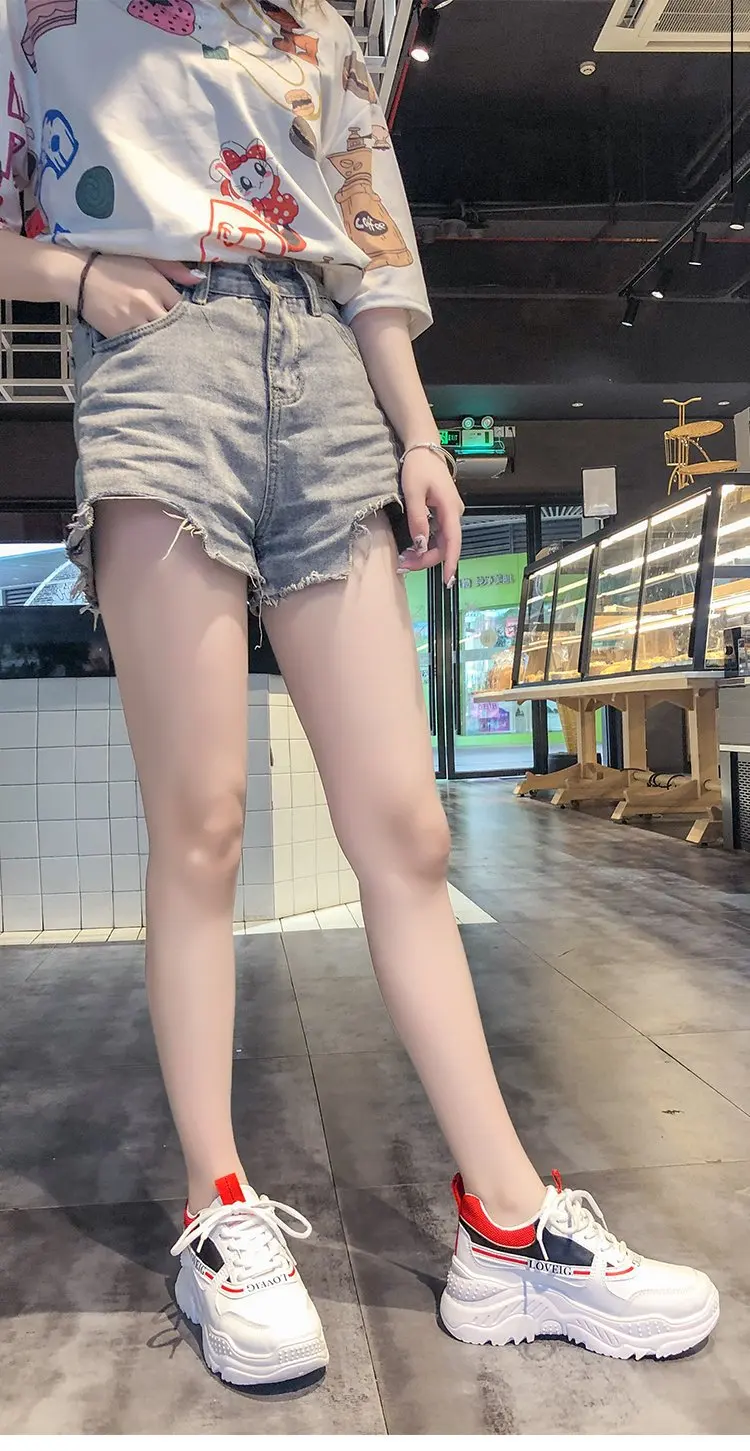 ALL YIXIE Новые искусственные кожаные женские платформенные кроссовки модные Casual белые увеличенные женские кроссовки большого размера 41
